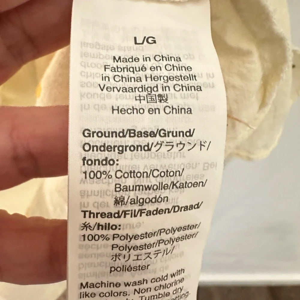 MADEWELL 100% Cotton Cactus Hilltop embroidered short sleeve lightweight blouse - Picture 9 of 12